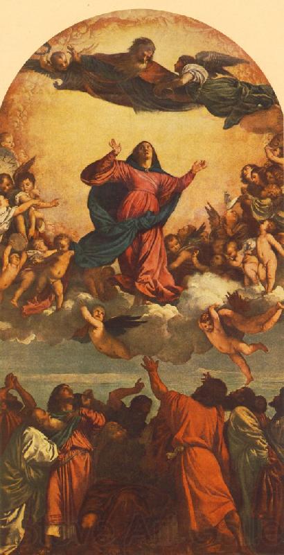 TIZIANO Vecellio Assumption of the Virgin dsg Norge oil painting art